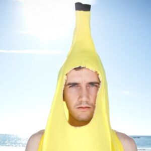 Mand i banan kostume